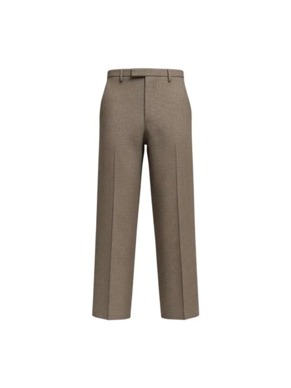 Gucci Houndtooth Trousers Pants Brown Wool